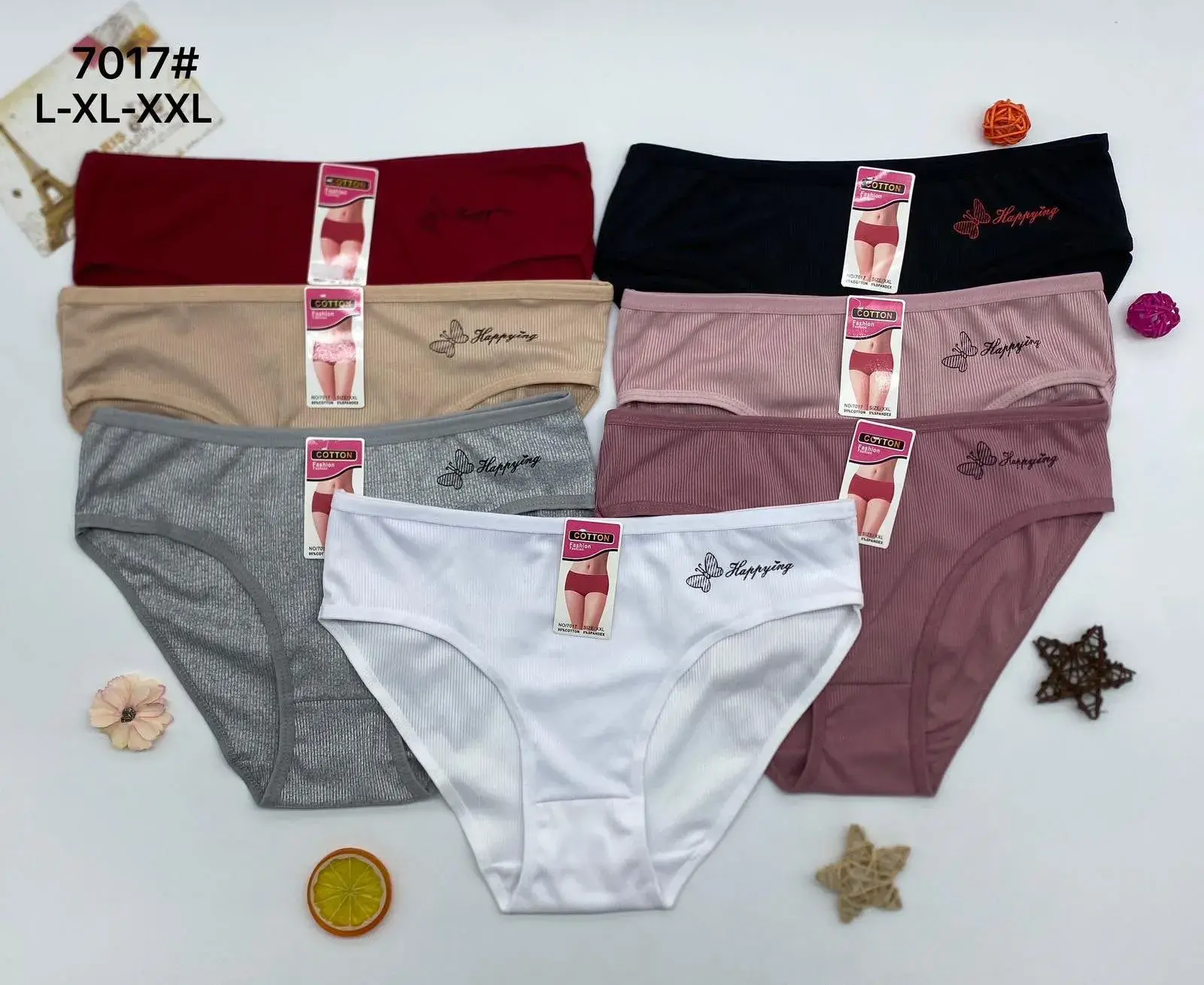 Majtki damskie Happy L-XL-XXL 7 kolorów
