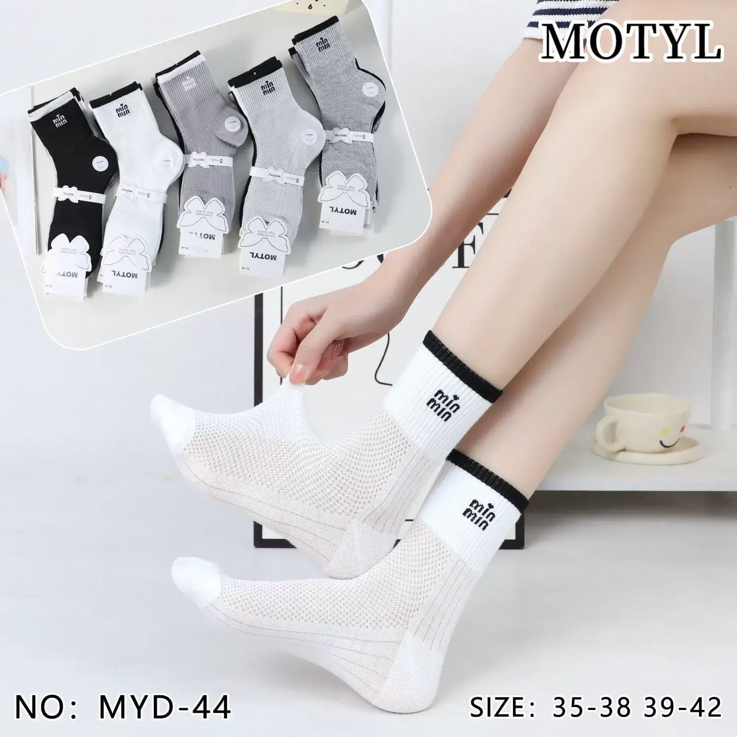 Skarpetki damskie motylek MYD-44 rozmiar 35-38-39-42