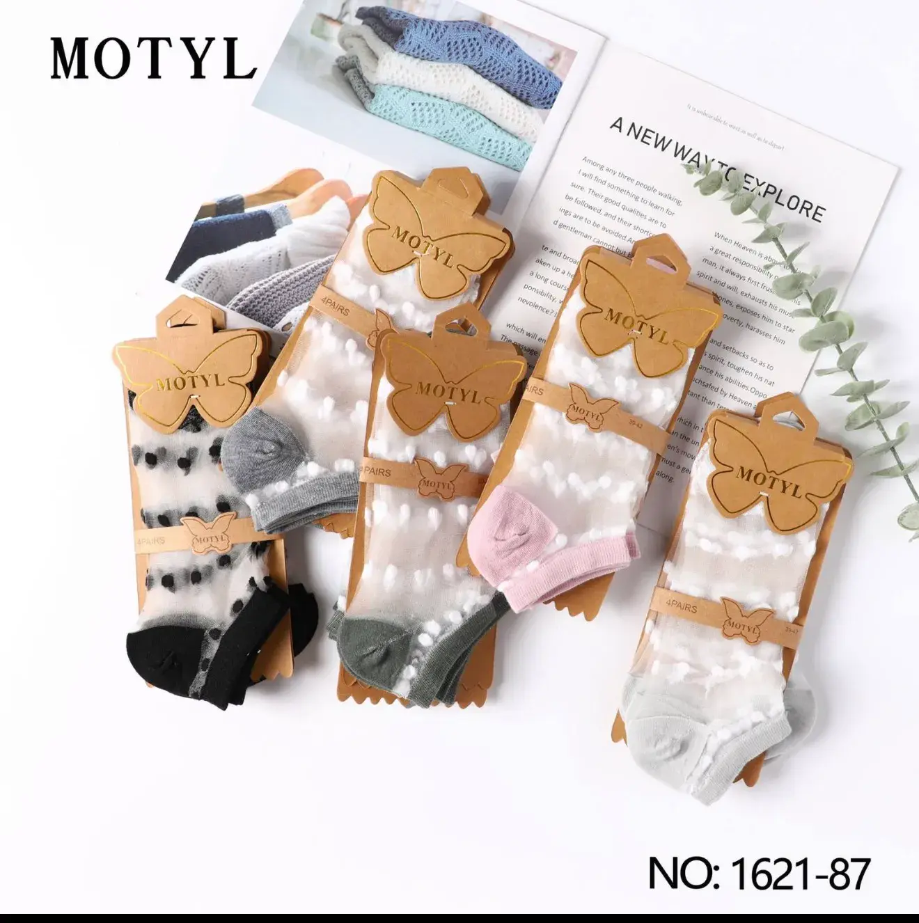 Skarpetki damskie Motyl 35-42 NO:1621-87