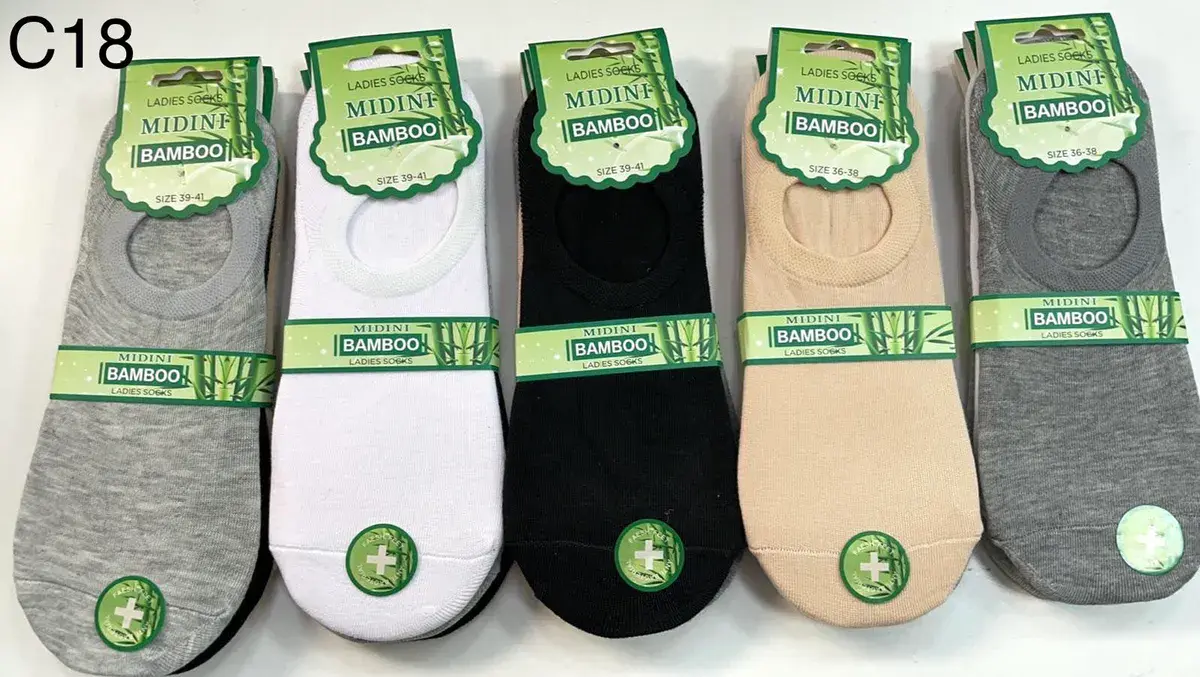 Skarpetki Midini Bamboo Damskie Szare 39-41