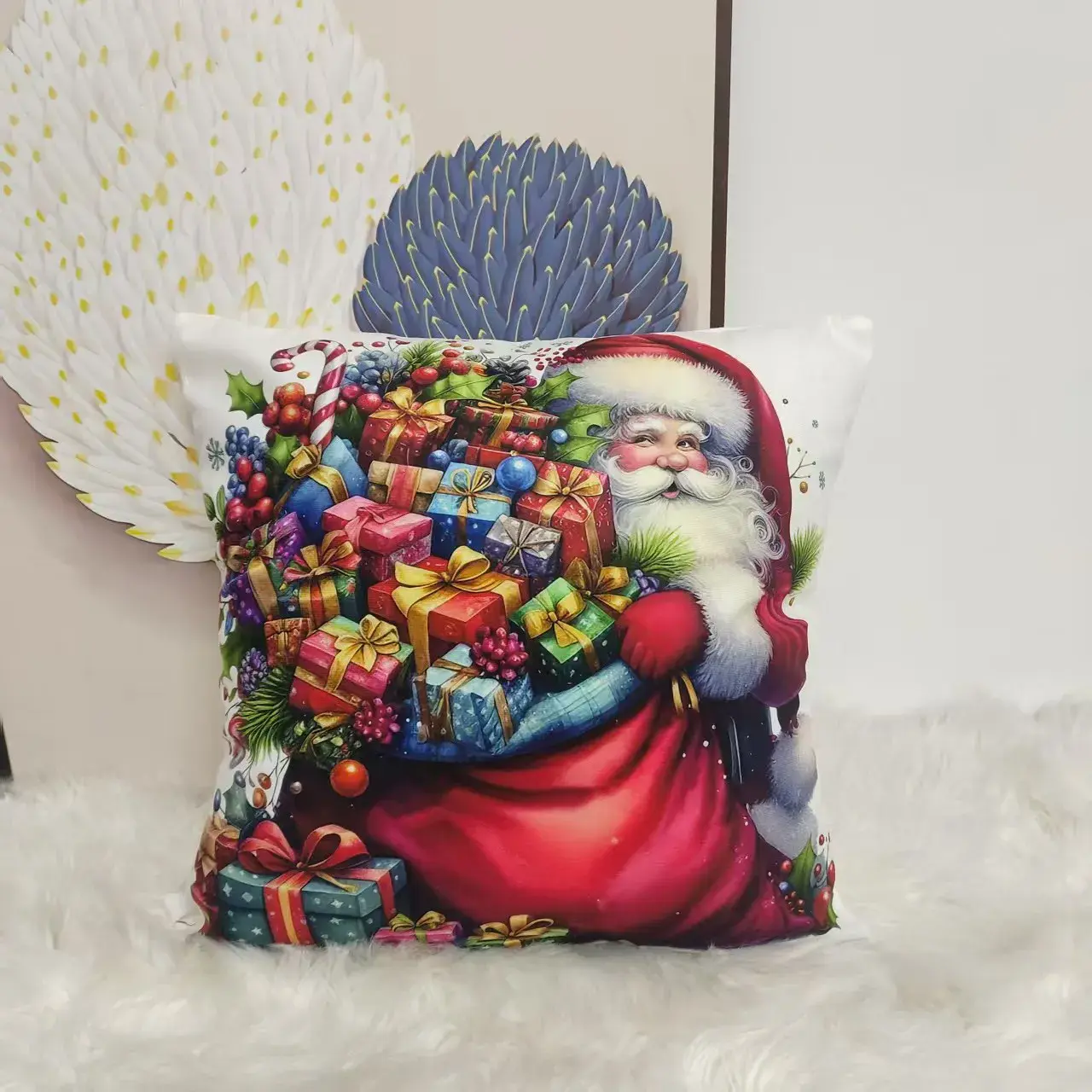 Poszewki na poduszkę Świąteczny Santa 40x40cm