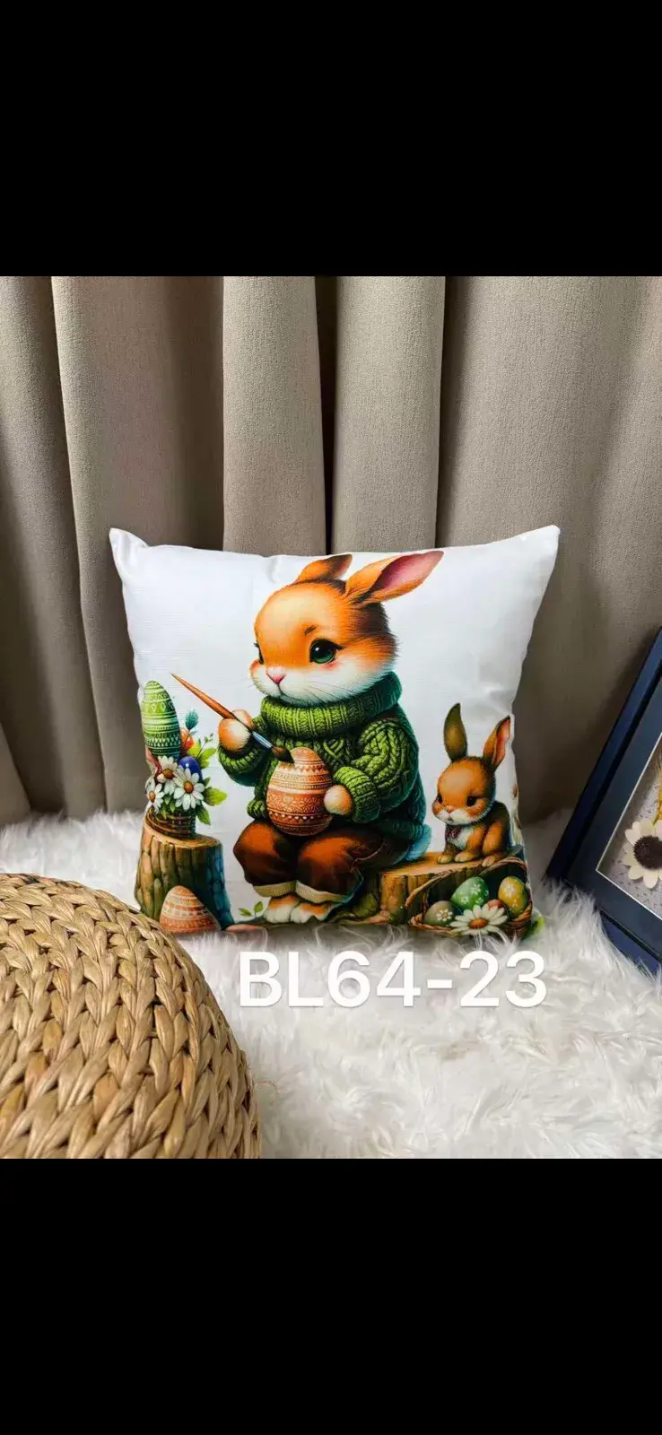 Poszewki na poduszkę 40x40 cm z królikami BL64-23