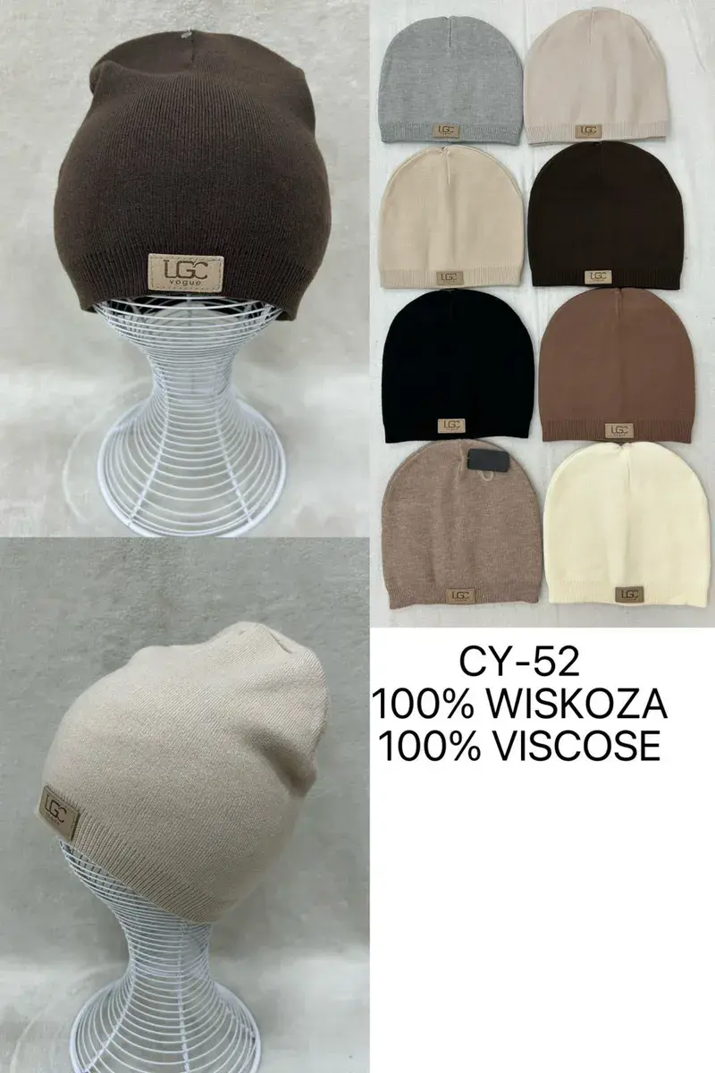 Czapka zimowa LGC Vogue z wiskozy mix kolorów