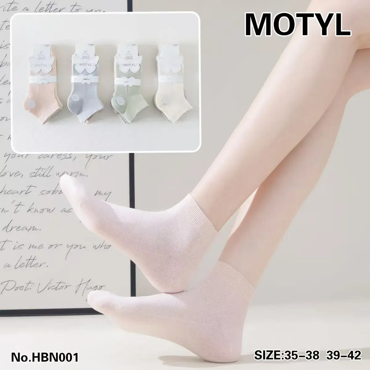 Motylek Skarpetki Dziecięce Pastelowe 35-38 39-42