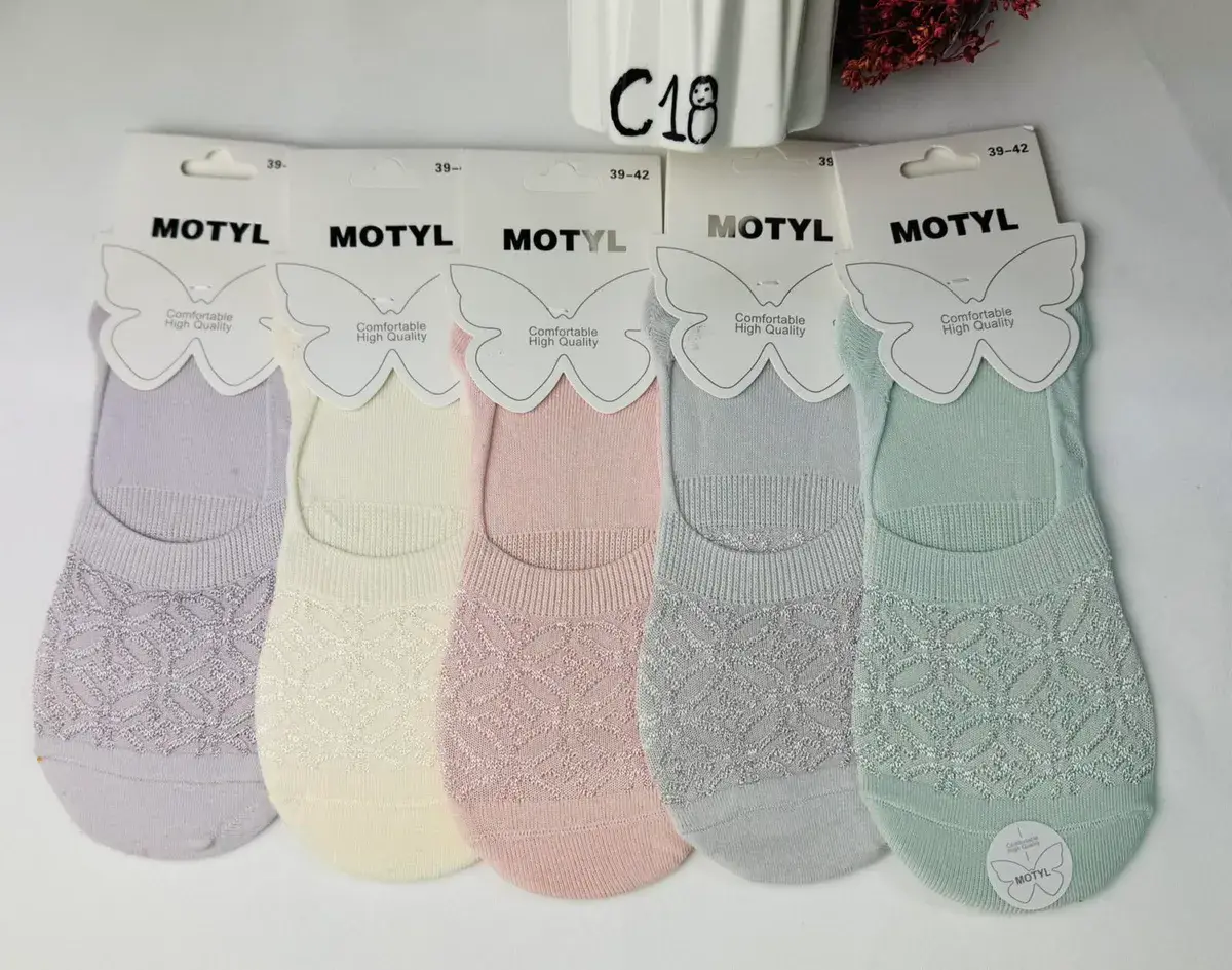 Motyl Stopki Damskie Świecące Wzory 39-42