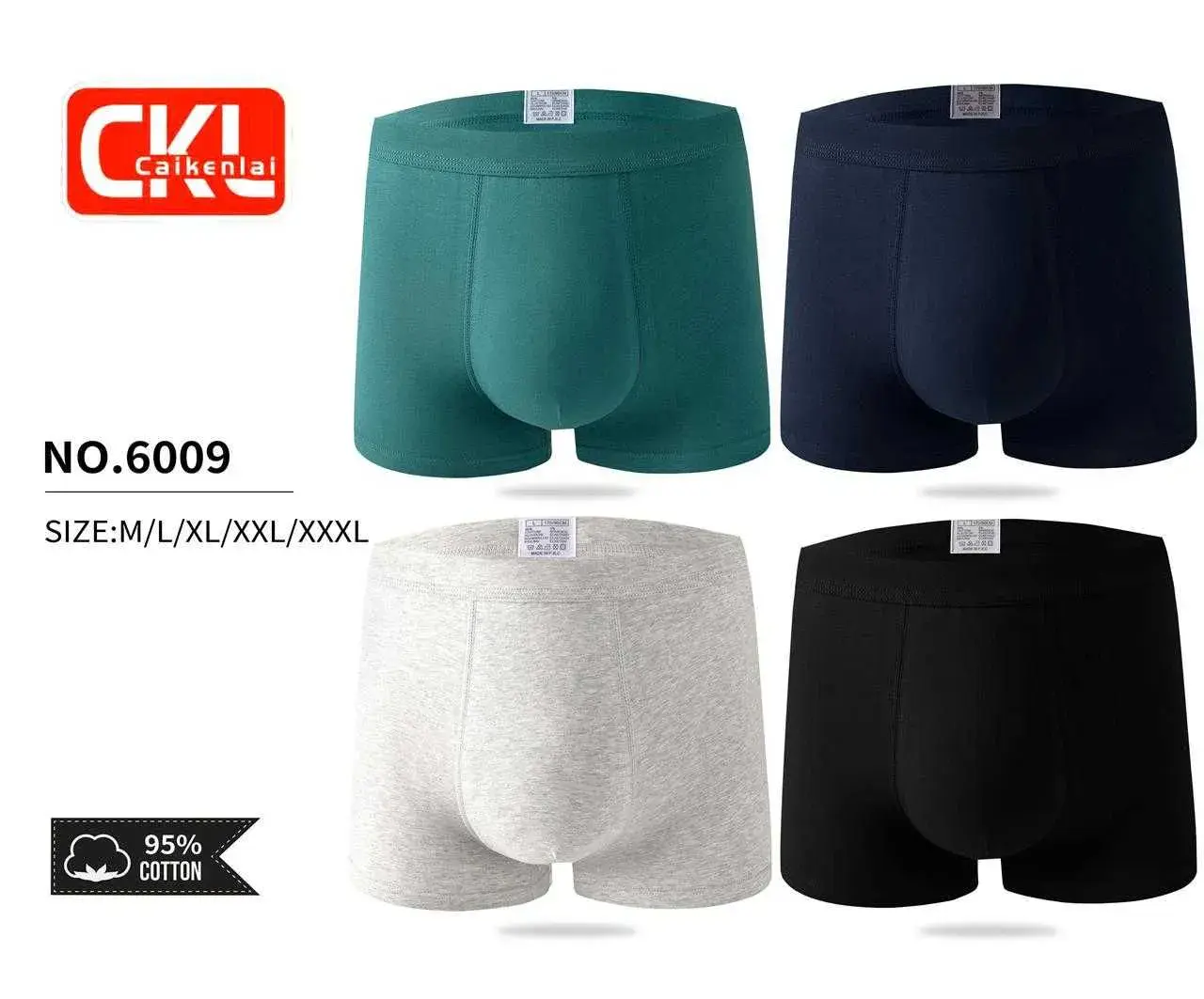Bokserki męskie CK 4 szt. S/M/L/XL/XXL/3XL NO.6009