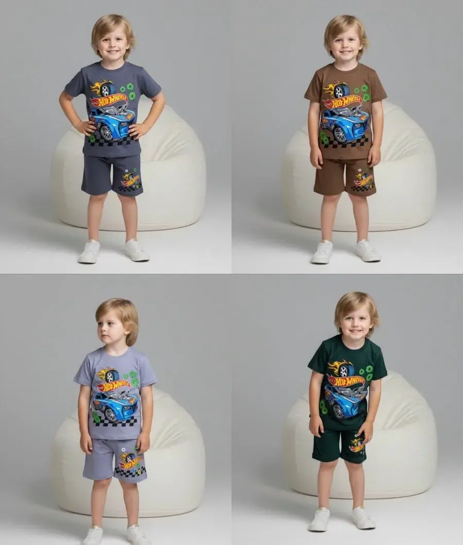 Komplet Hot Wheels T-shirt + Spodenki 3-10L
