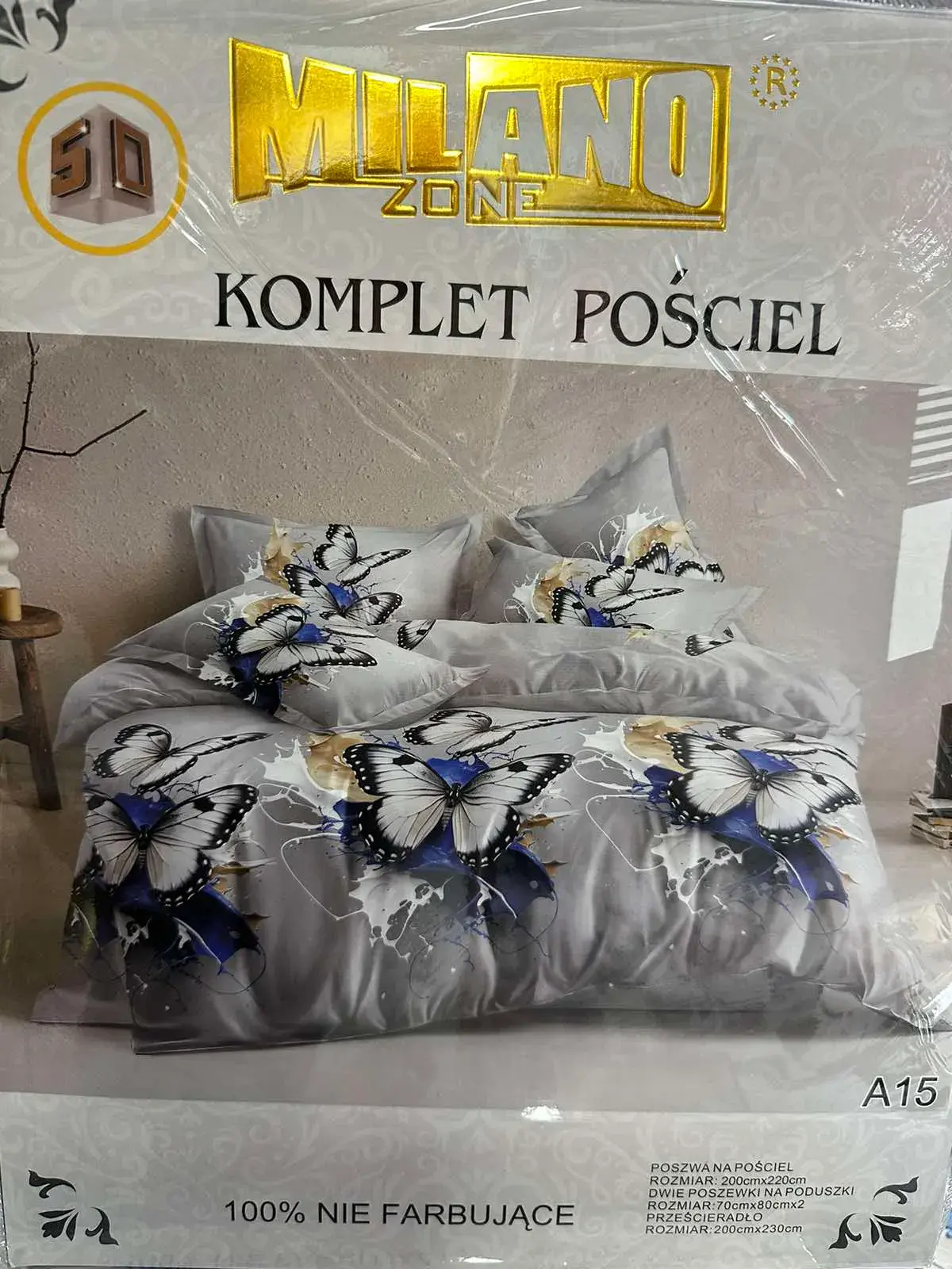 Komplet Pościel 4CZ Milano Zone 200/220 50D