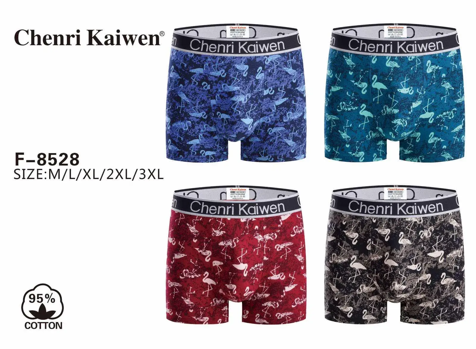 Bokserki męskie Chenni Kaiwen F-8528 M/L/XL/XXL 4 szt