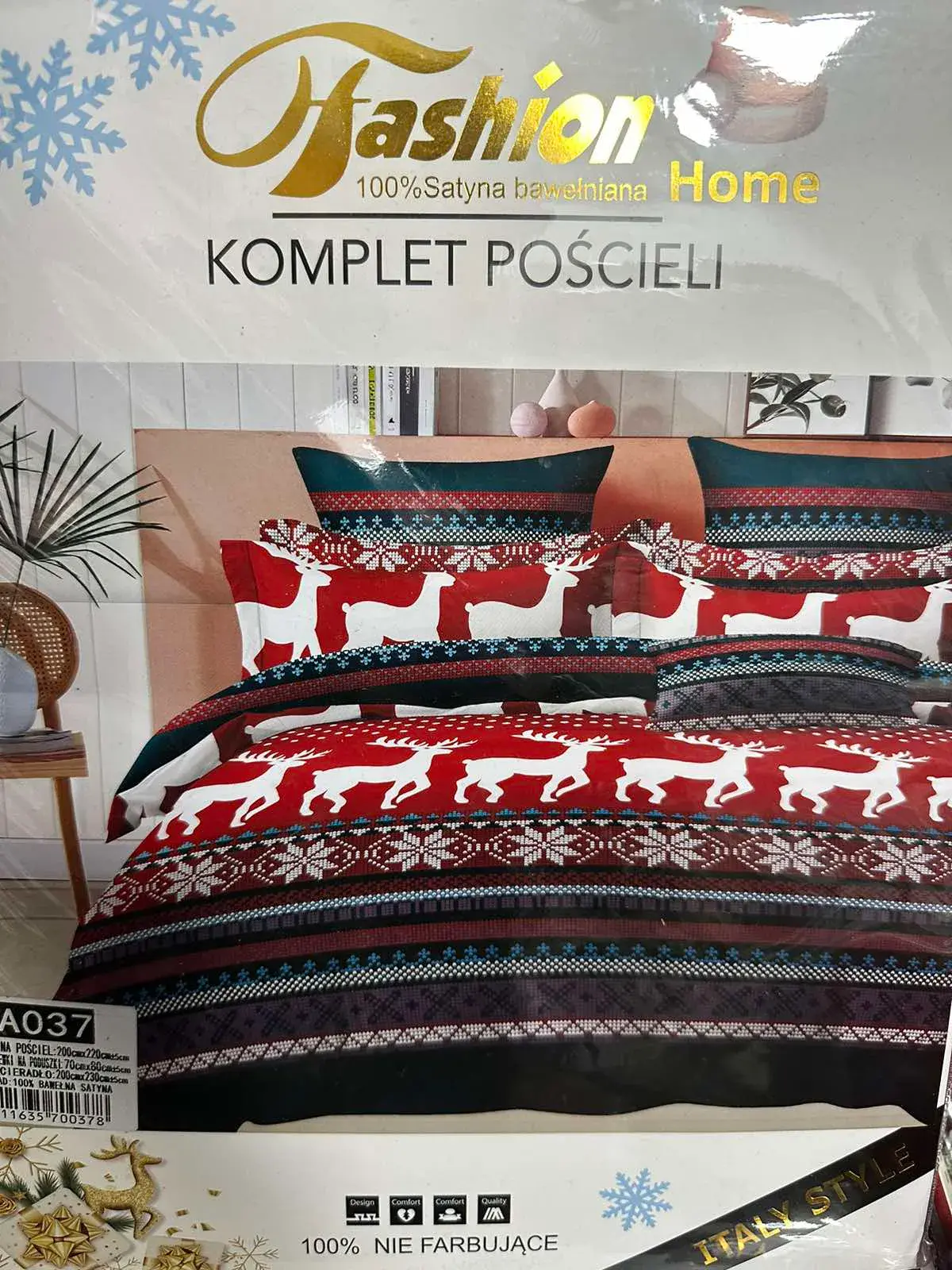 Komplet Pościeli 100% Satyna 200/220 Fashion Home