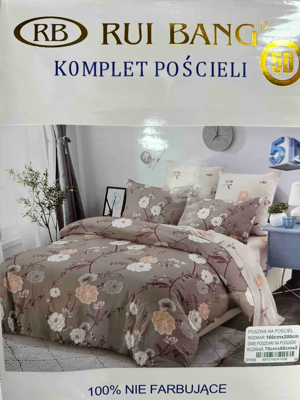 Komplet Pościeli 3CZ 160/200 RBB Rui Bang 50 szt
