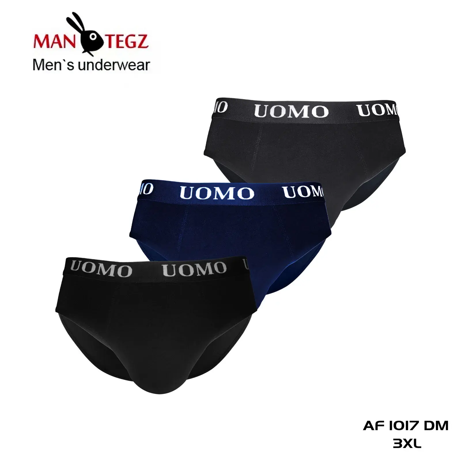 Bokserki męskie UOMO 3XL AF1017DM czarny/granatowy