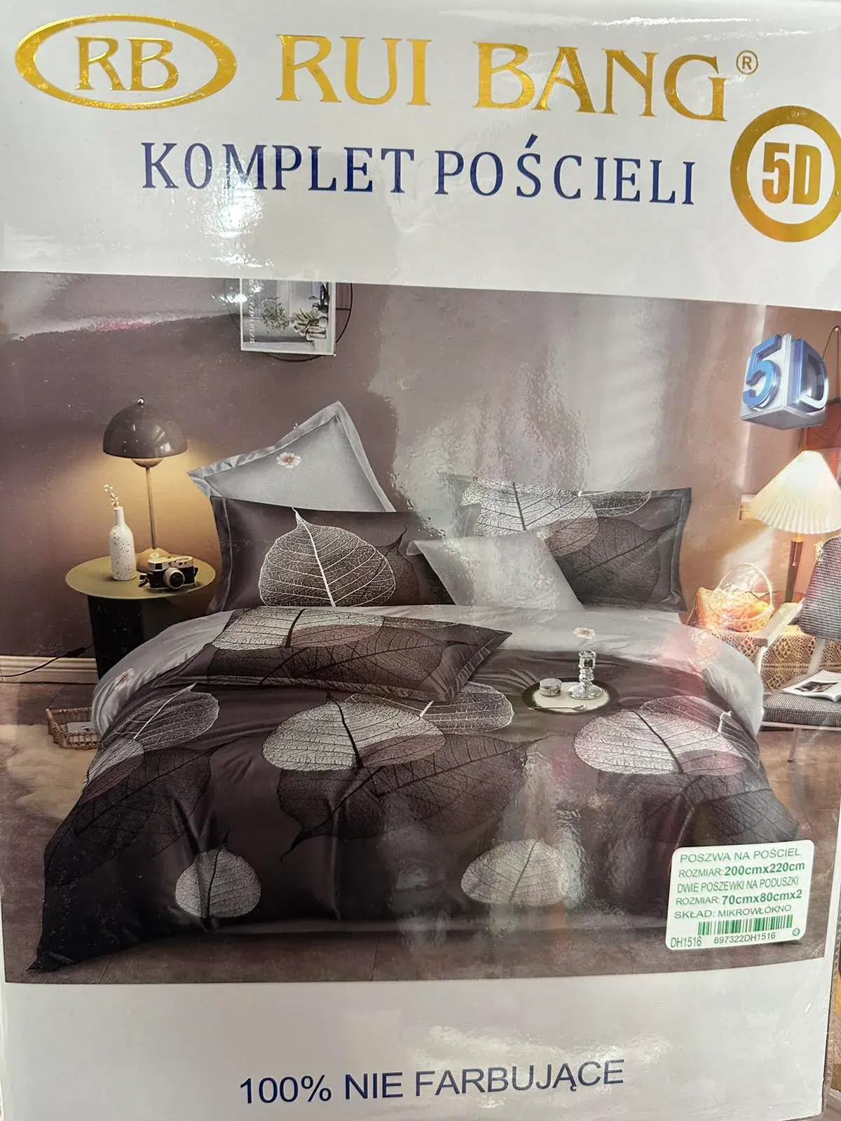 Komplet Pościeli Ruii Bang 5D 200/220