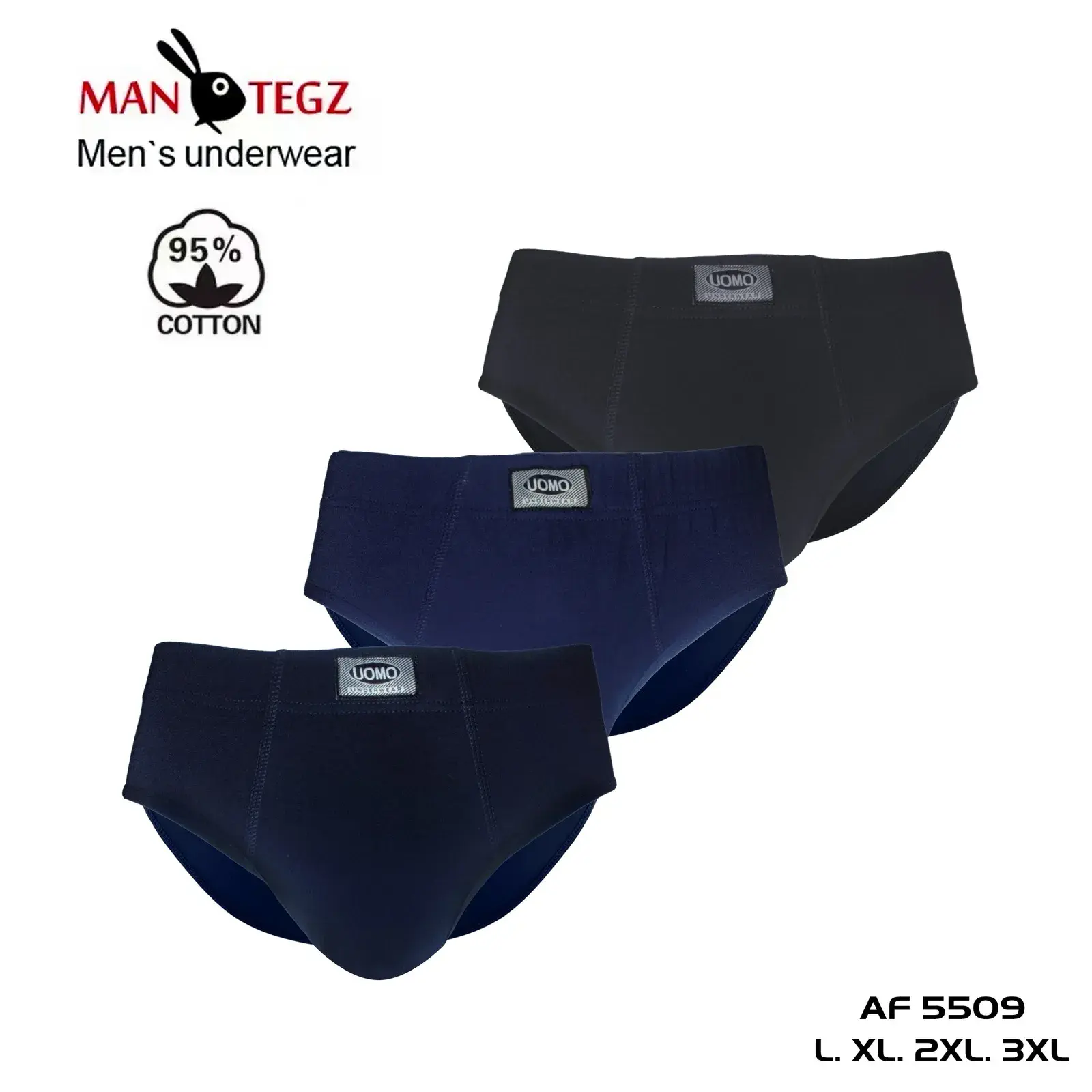 Bokserki męskie TEGZ 95% bawełna L-3XL AF5509