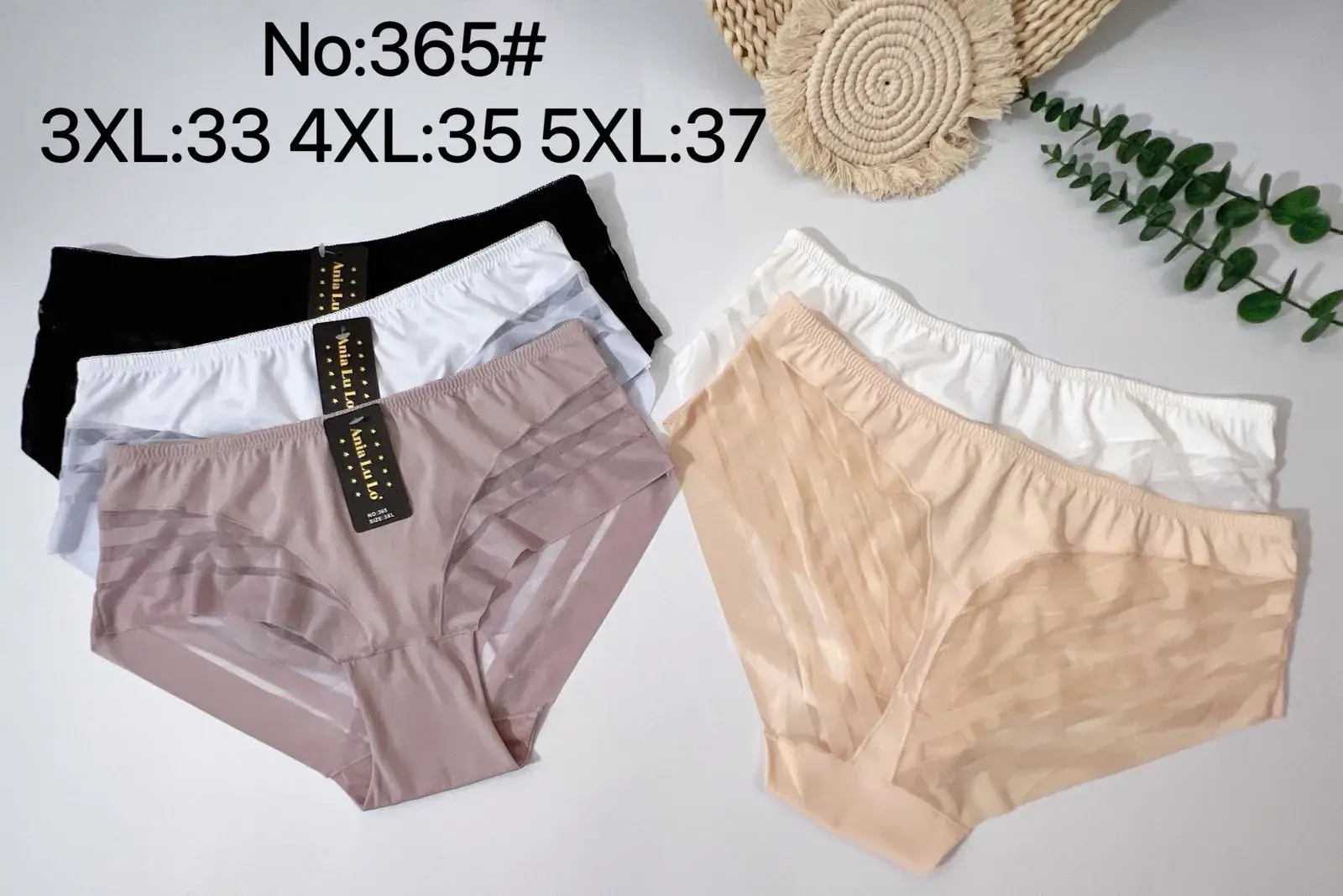 Majtki damskie bezszwowe No.365 3XL-5XL