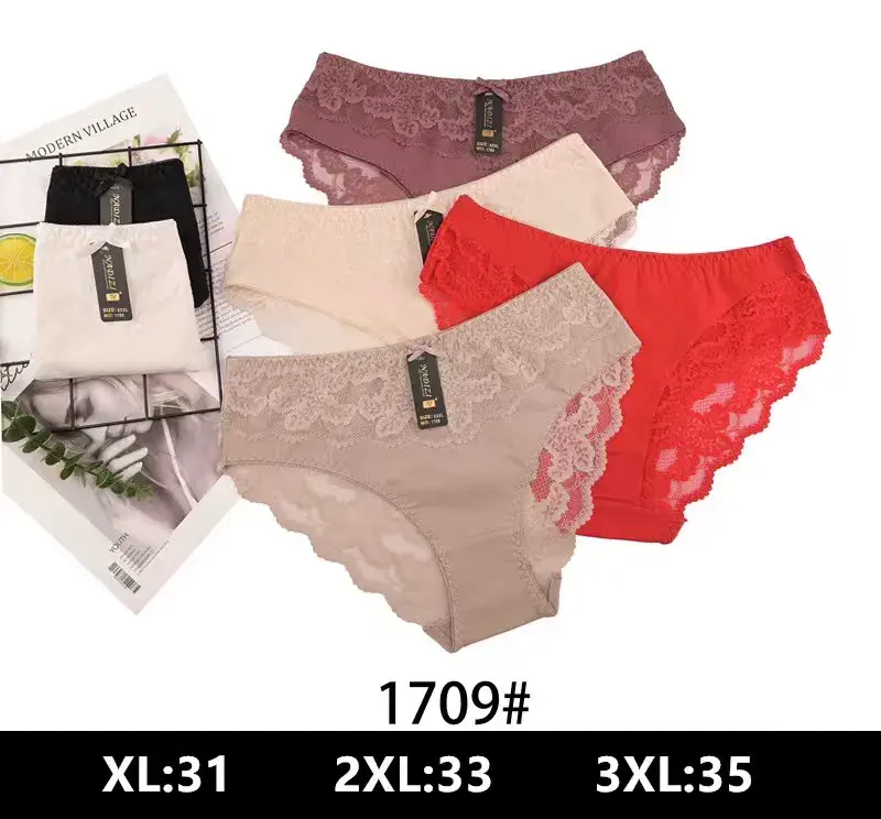 Majtki damskie koronkowe 1709# XL:31 2XL:33 3XL:35