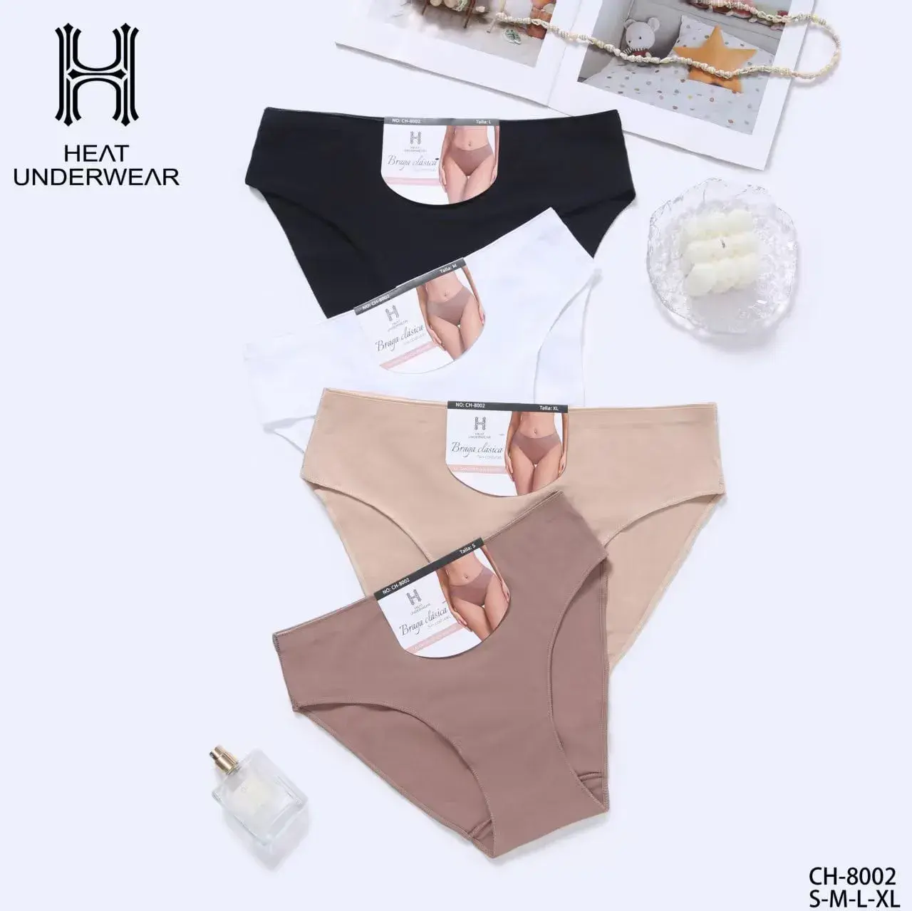Heat Underwear Majtki damskie S-M-L-XL 3 szt
