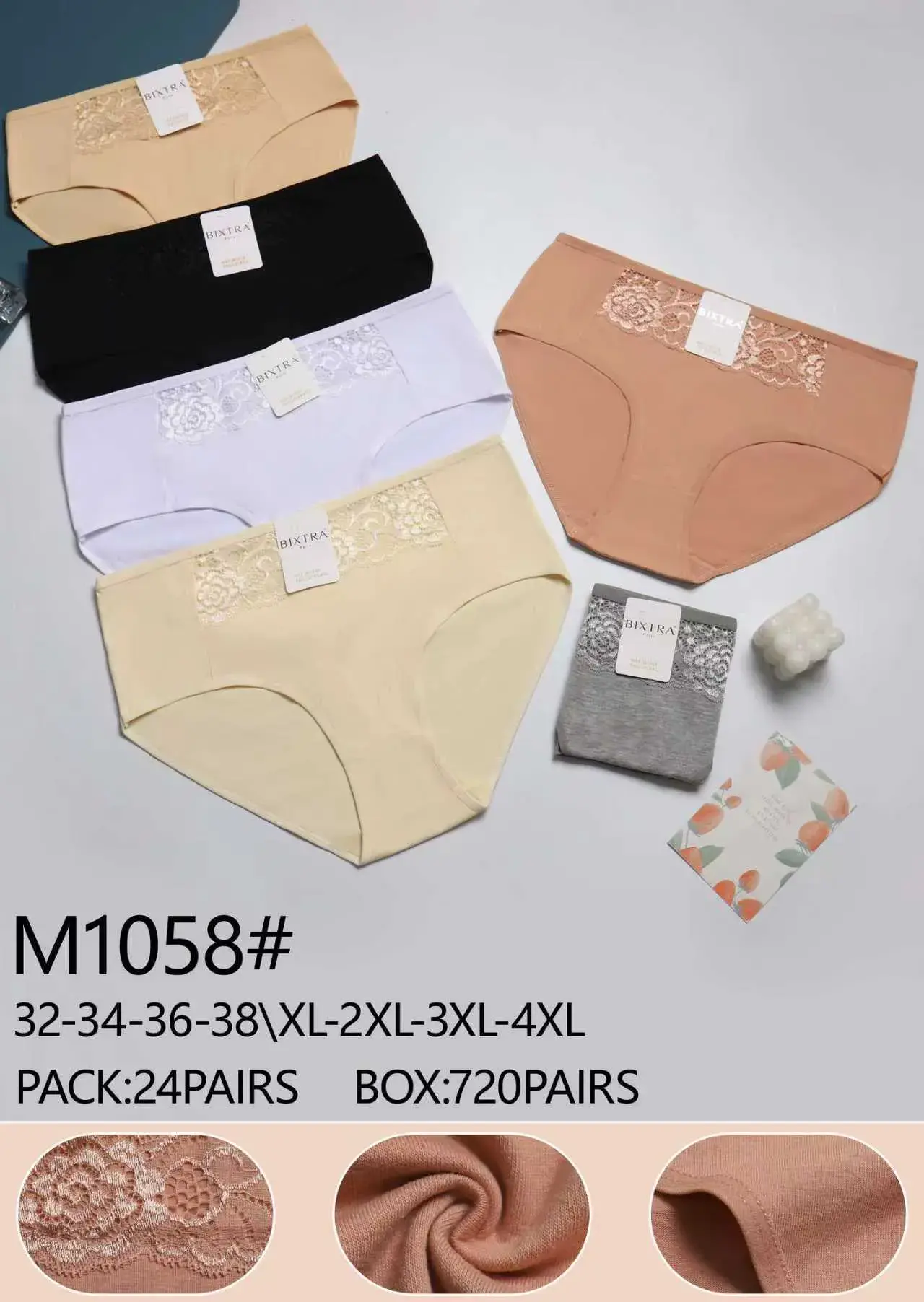 Majtki damskie M1058# 32-34-36-38L-XL-XXL-XXXL