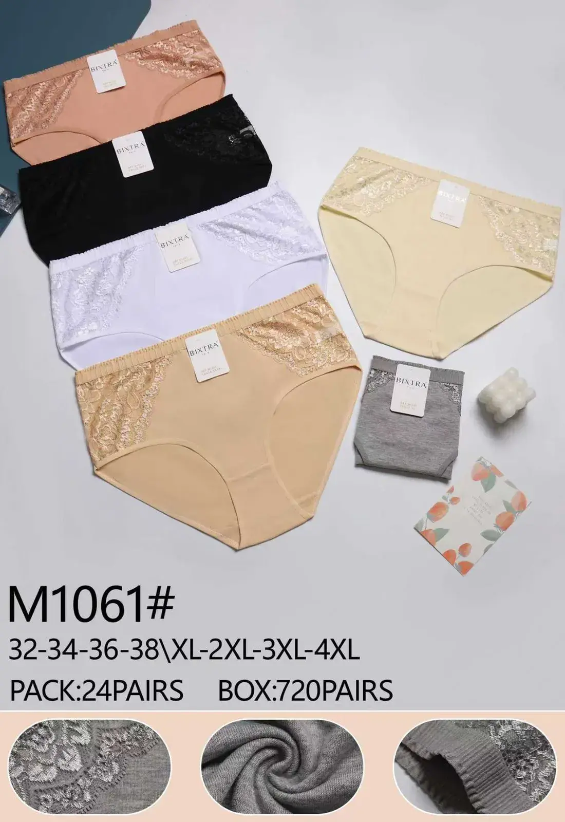 Majtki damskie M1061# rozmiary 32-34-36-38-XL-XXL-XXXL