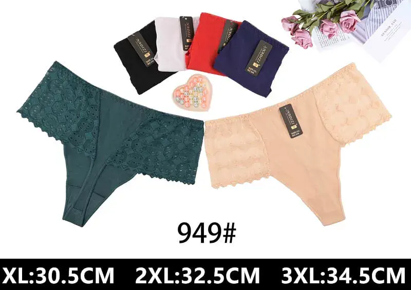 Majtki damskie koronkowe stringi XL-3XL