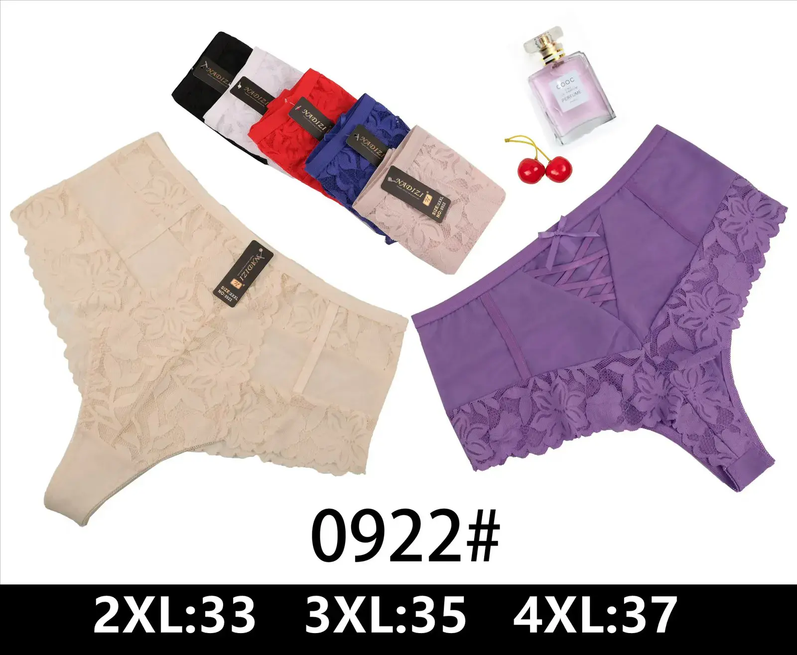 Majtki damskie figi 2XL-4XL 0922#