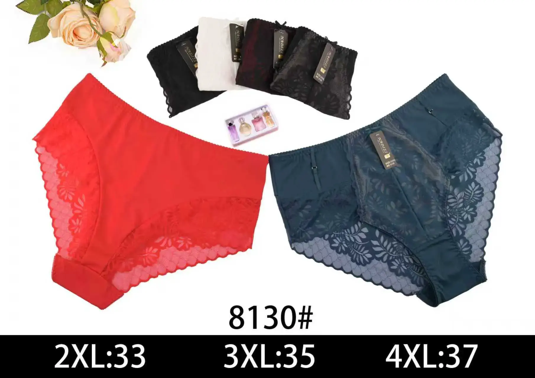 Majtki damskie koronkowe XL:33 3XL:35 4XL:37 24szt/op