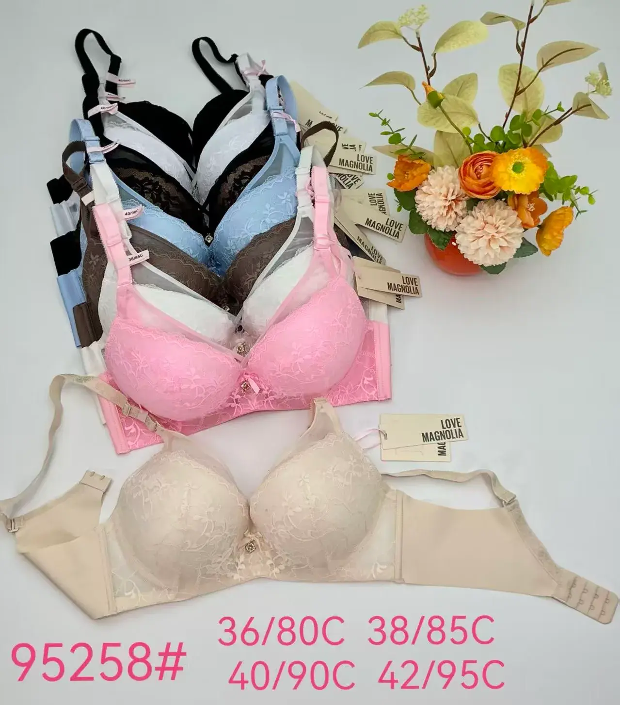 Biustonosz damski Love bez fiszbin rozmiary 36/80C-42/95C