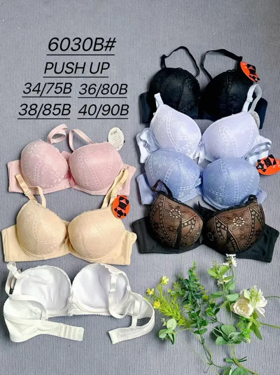 Biustonosz Damski Push Up 34B-40D