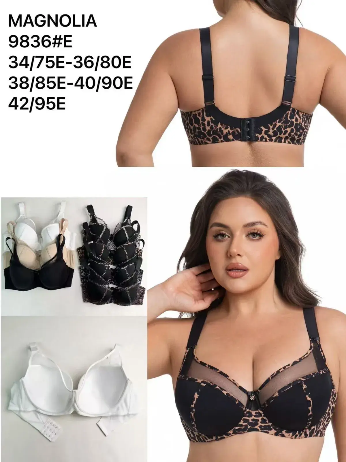 Biustonosz damski Magnolija rozmiary 34/75E-42/95E