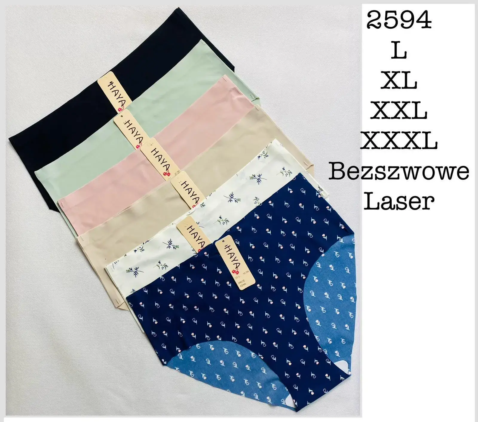 Beszszwowe Majtki Damskie HAYA Laser L XL XXXL 4 szt
