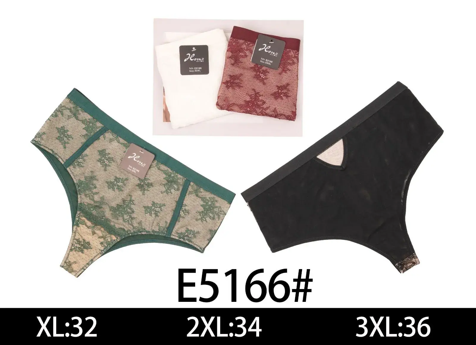 Majtki damskie E5166# rozmiary XL-32 2XL-34 3XL-36