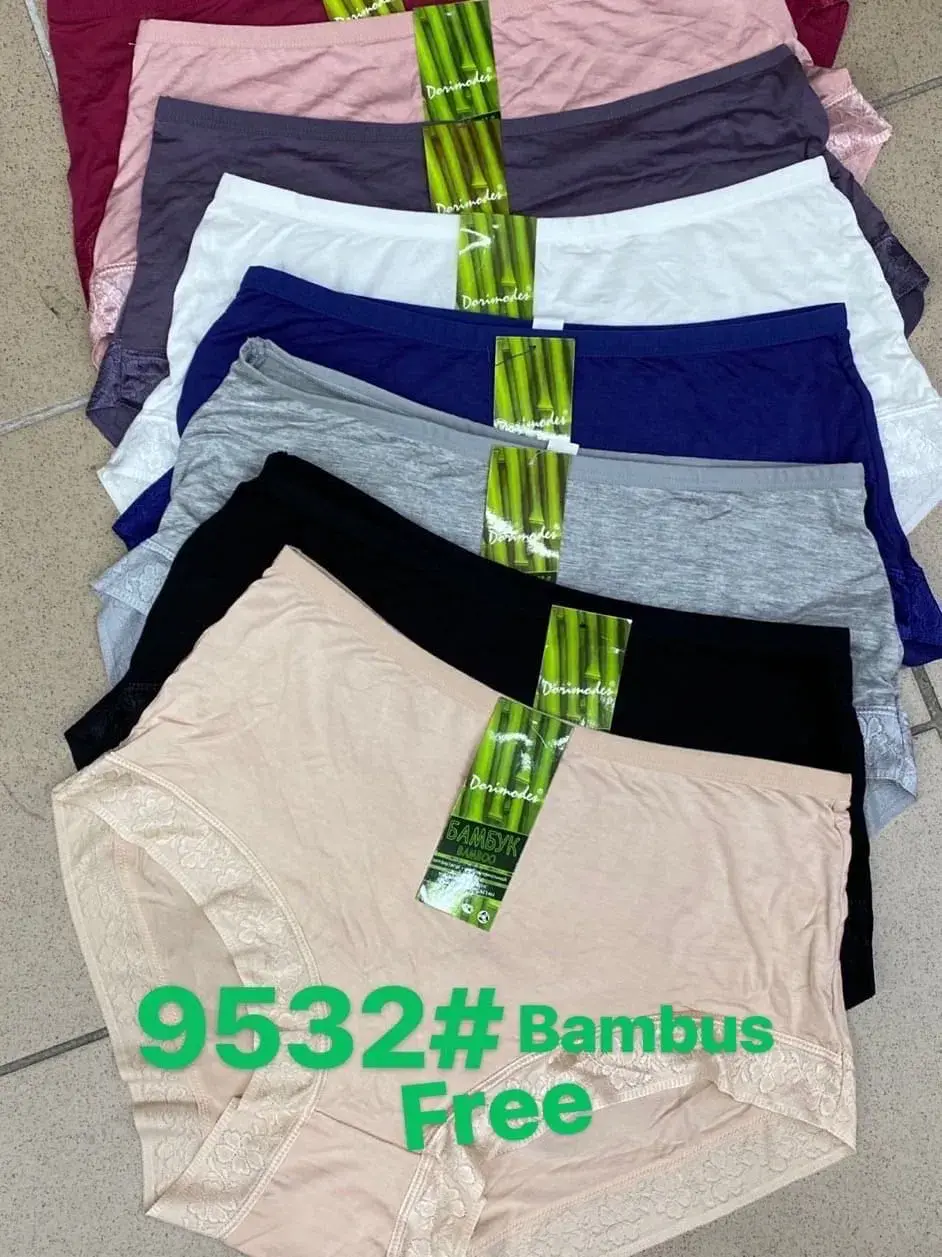 Majtki damskie z bambusa 9532# mix kolorów