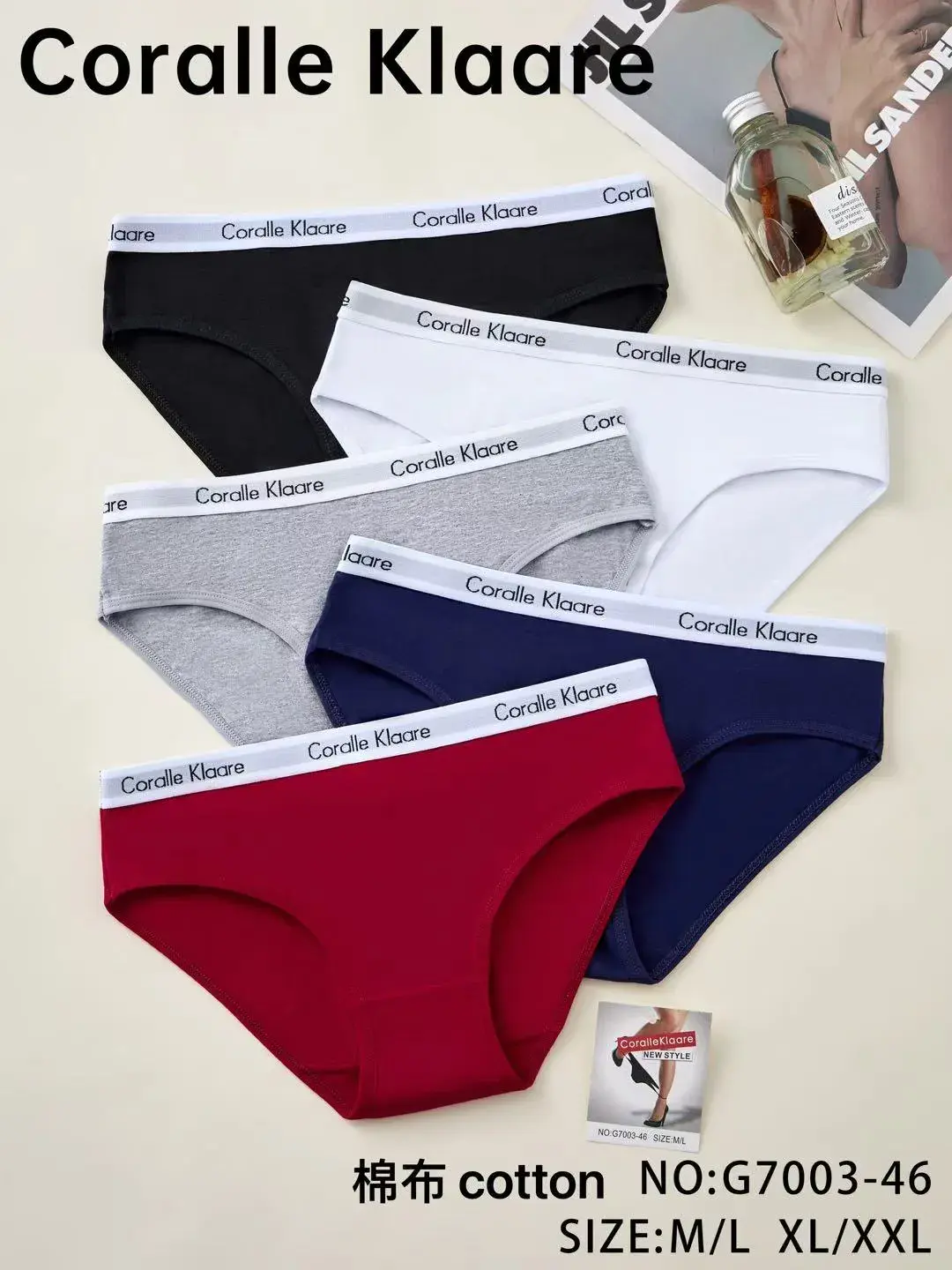 Majtki damskie Corallelle Klaare bawełna S-XXL 5 kolorów