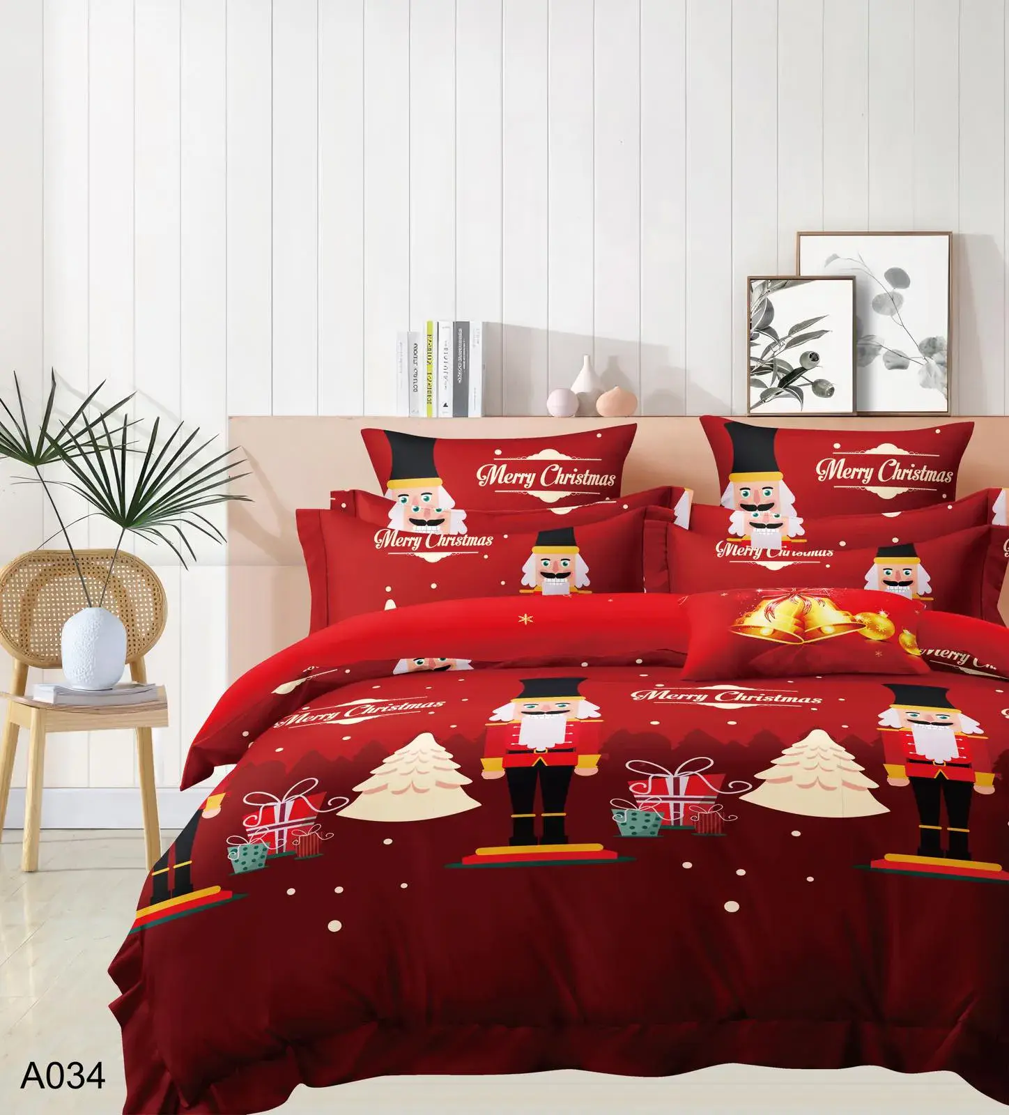 POŚCIEL BAWEŁNA 4CZ 200*220cm Motyw Nutcracker
