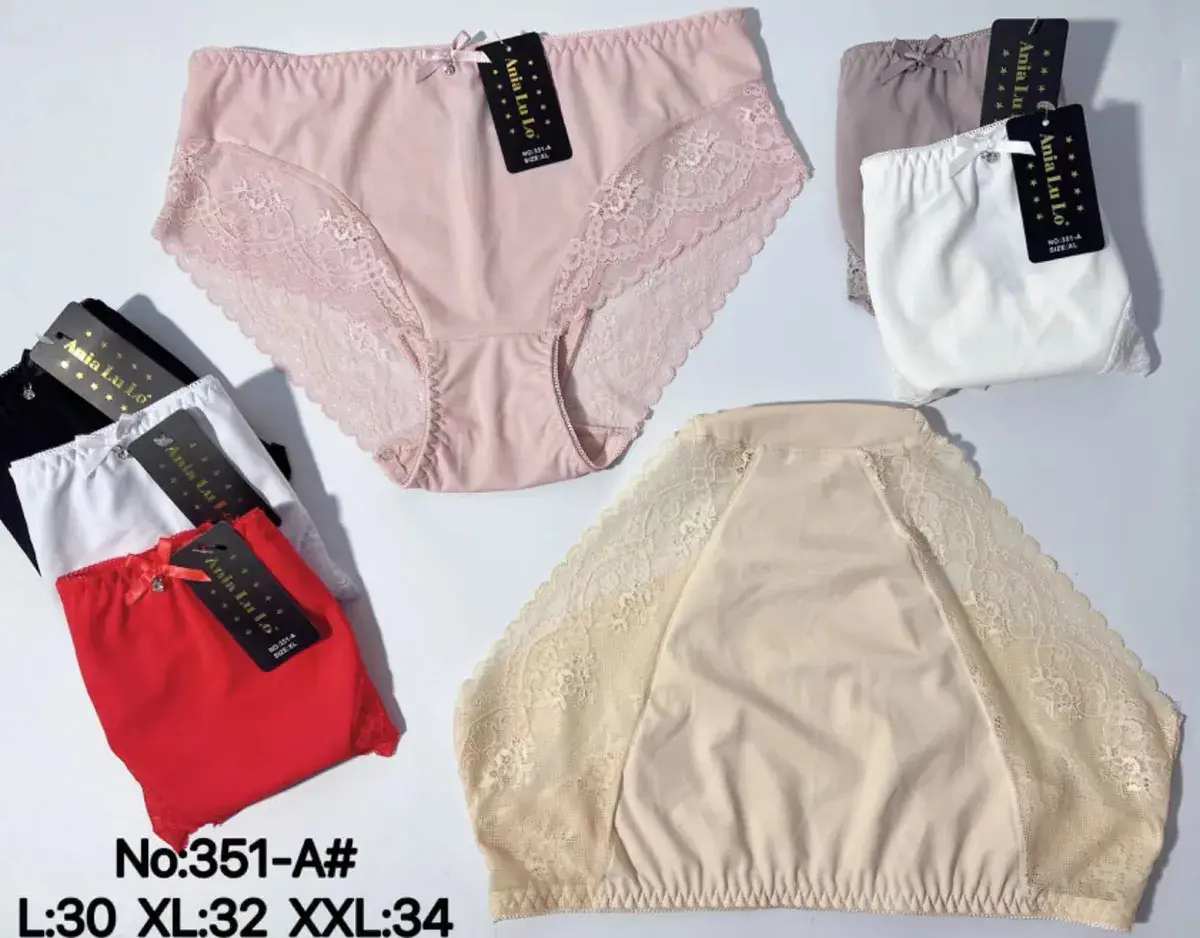 Majtki damskie A'nia Lu Lu XL-XXXL koronka wielokolorowe