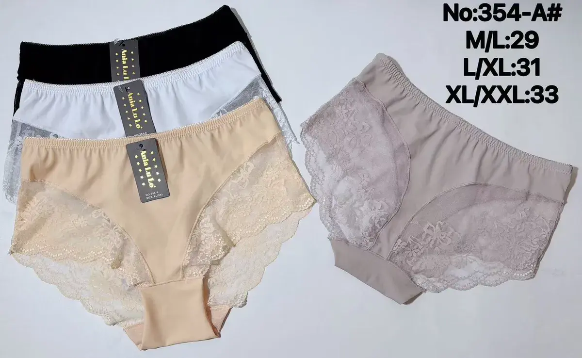 Ania Lu Majtki Damskie z Koronkami M-L/XL/XXL No.354-A