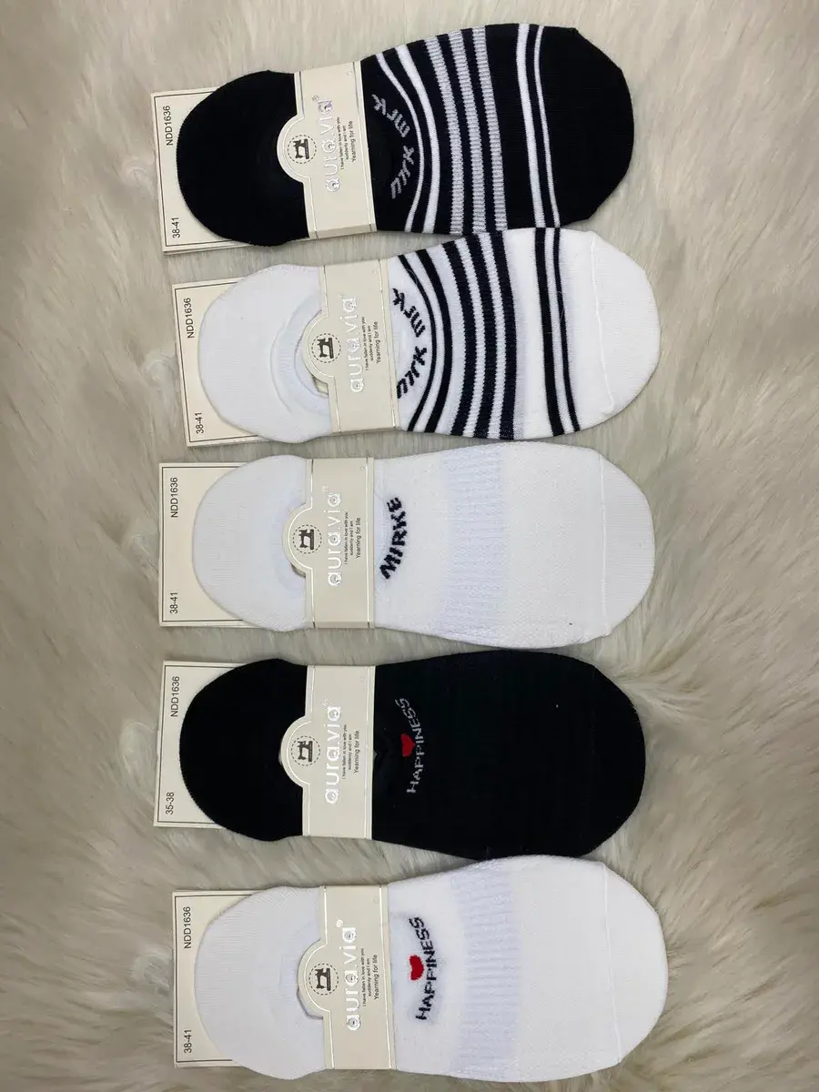 Stopki Bawełniane w Paski Mirke i Happiness 35-41