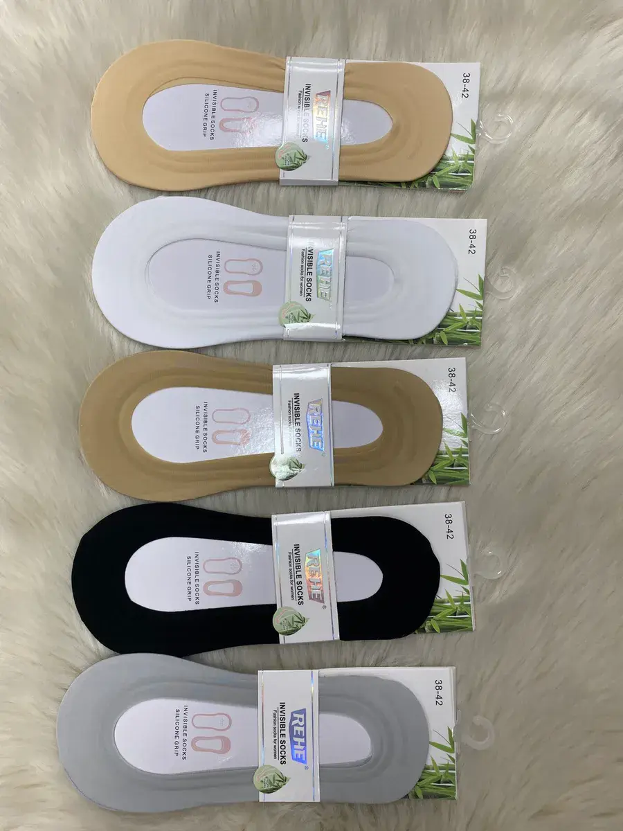 Stopki damskie REHE Invisible Socks silikon grip 38-42 mix kolorów