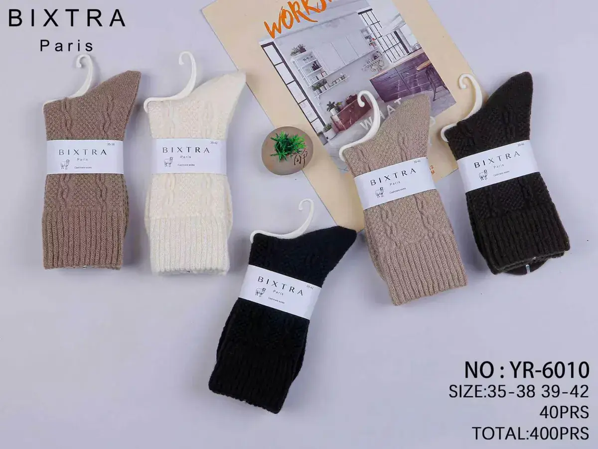 BIXTRA Paris skarpety kaszmirowe damskie 35-42 mix kolorów