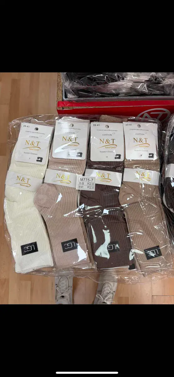 Skarpetki bawełniane N&T pastelowe odcienie 39-41