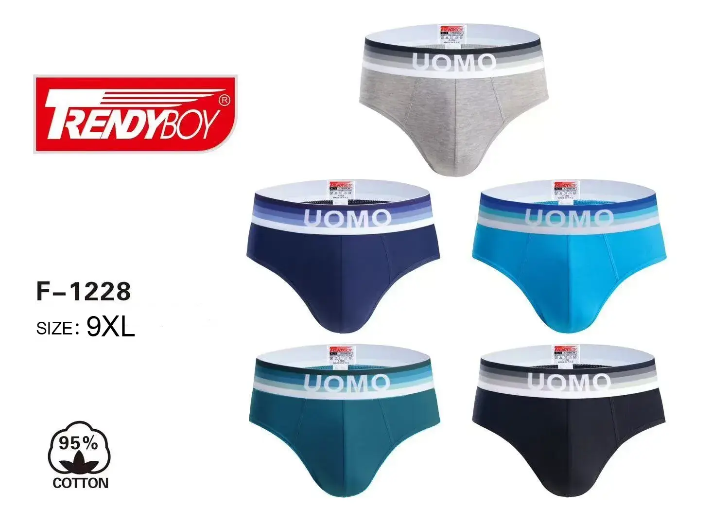 Bokserki męskie TrendyBoy UOMO F-128 XL 5 szt.