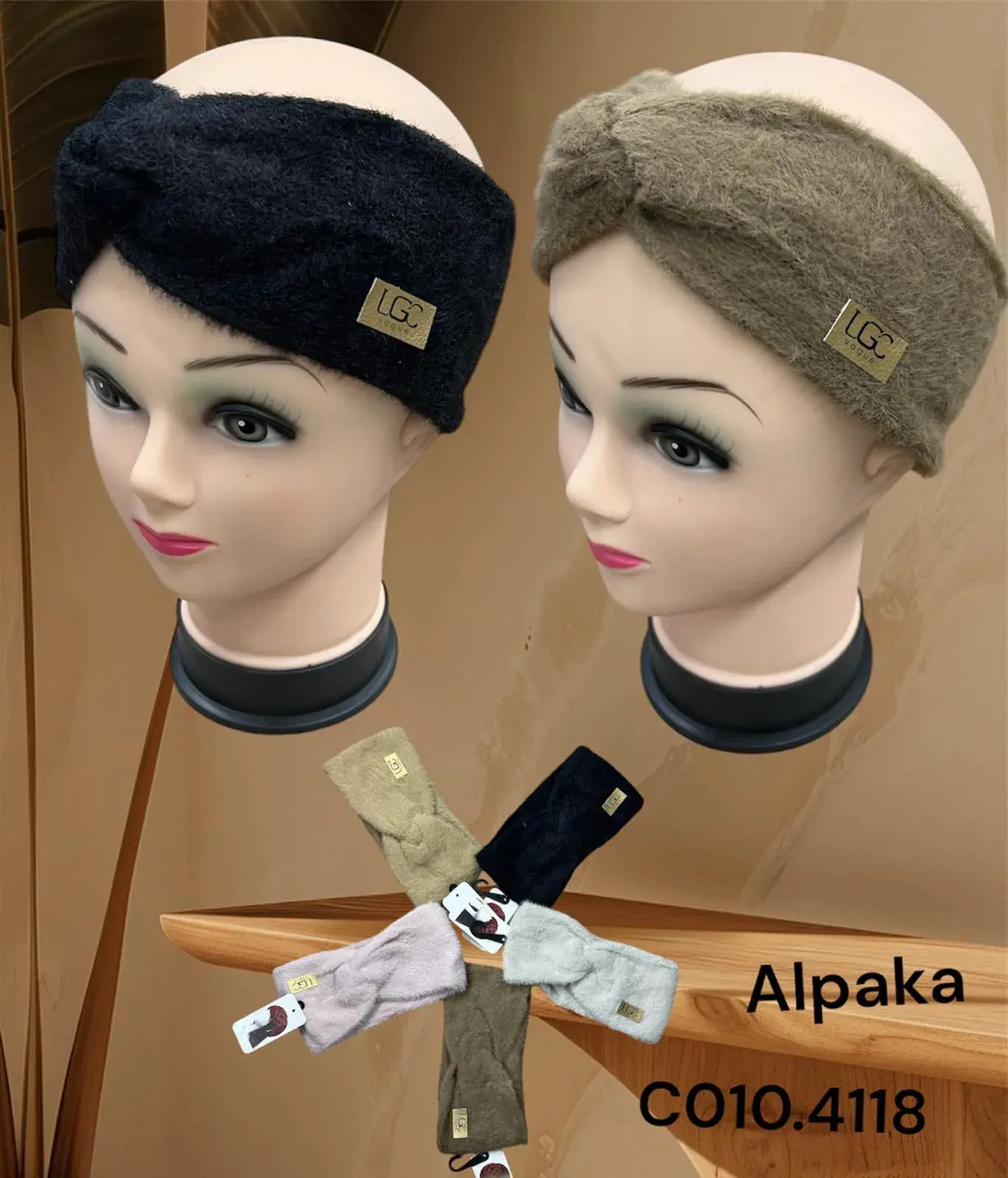 Opaska Damska Alpaka LGC Vogue - Miękka, Różne Kolory