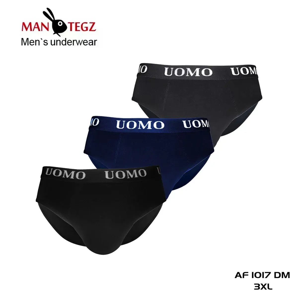 Bokserki męskie Man Tegzz UOMO czarno-granatowe 3XL