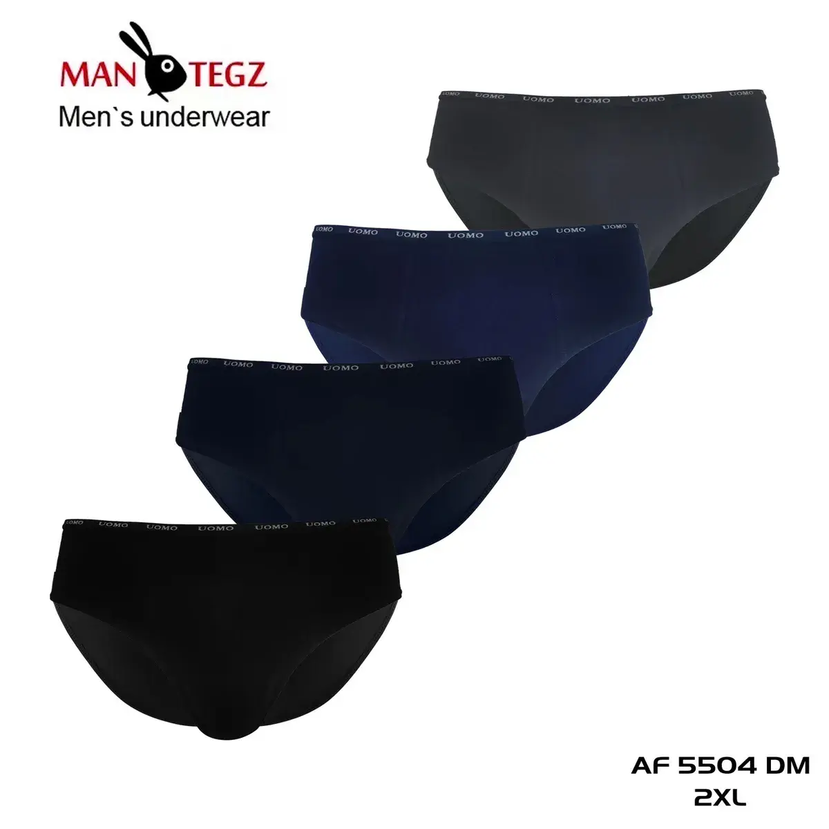 Męskie slipy Man Tegzz czarne granatowe 2XL