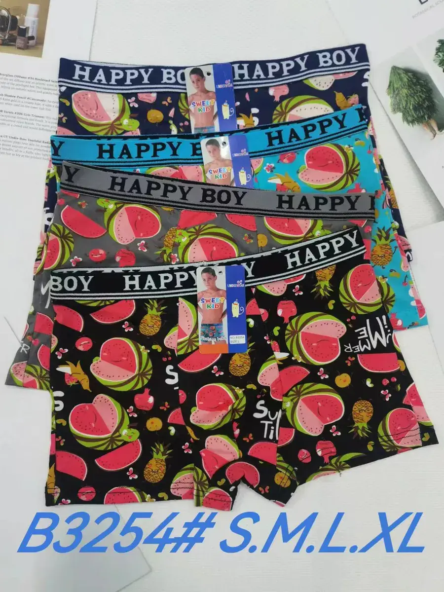 Bokserki chłopięce Happy Boy kolorowe wzory S-XL