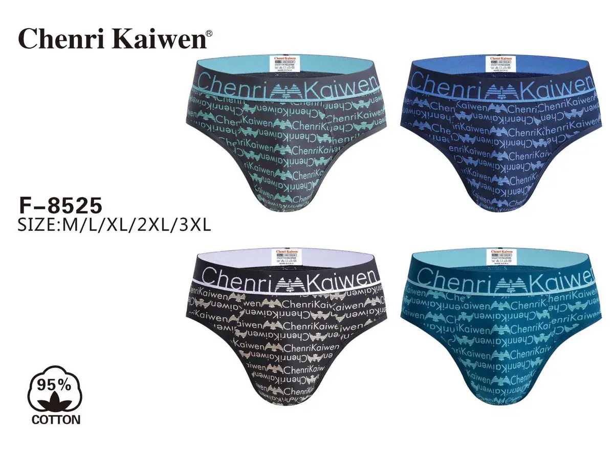 Męskie slipy Chenri Kaiwen granatowe 95% bawełna M-5XL