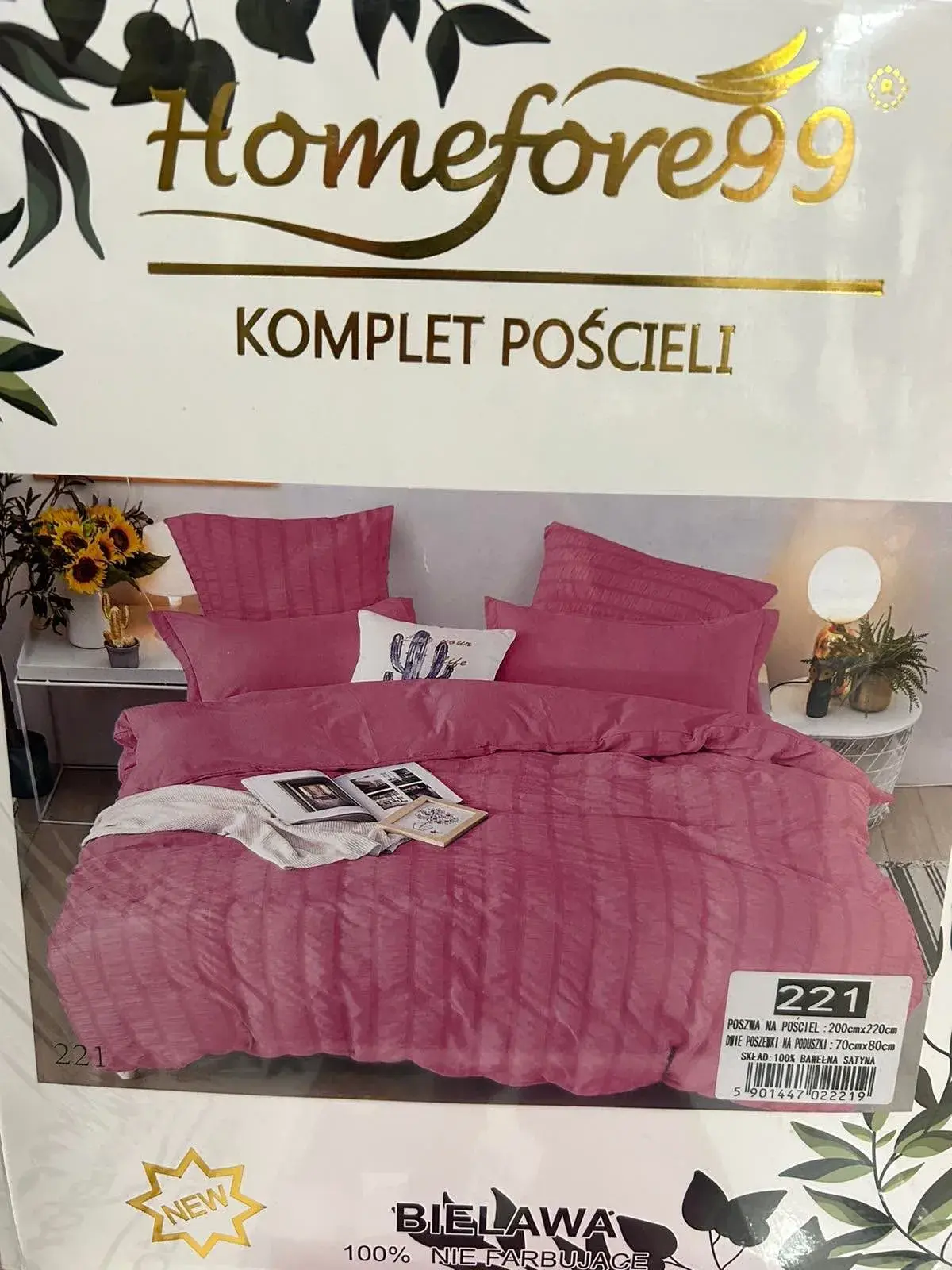Komplet pościeli 3cz. biała 200x220cm Homebefore99