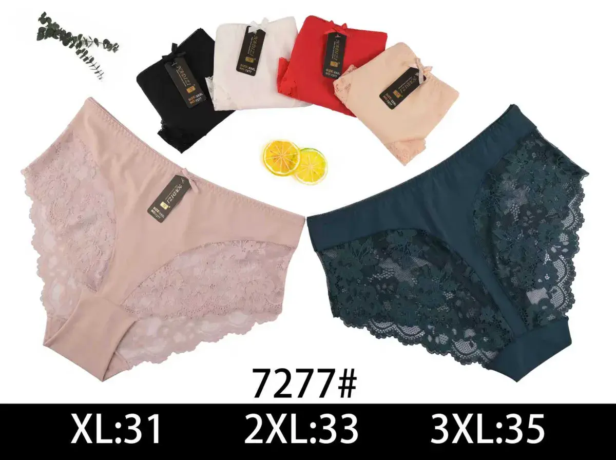 Figi damskie koronkowe ZXZ XL-3XL 7277#