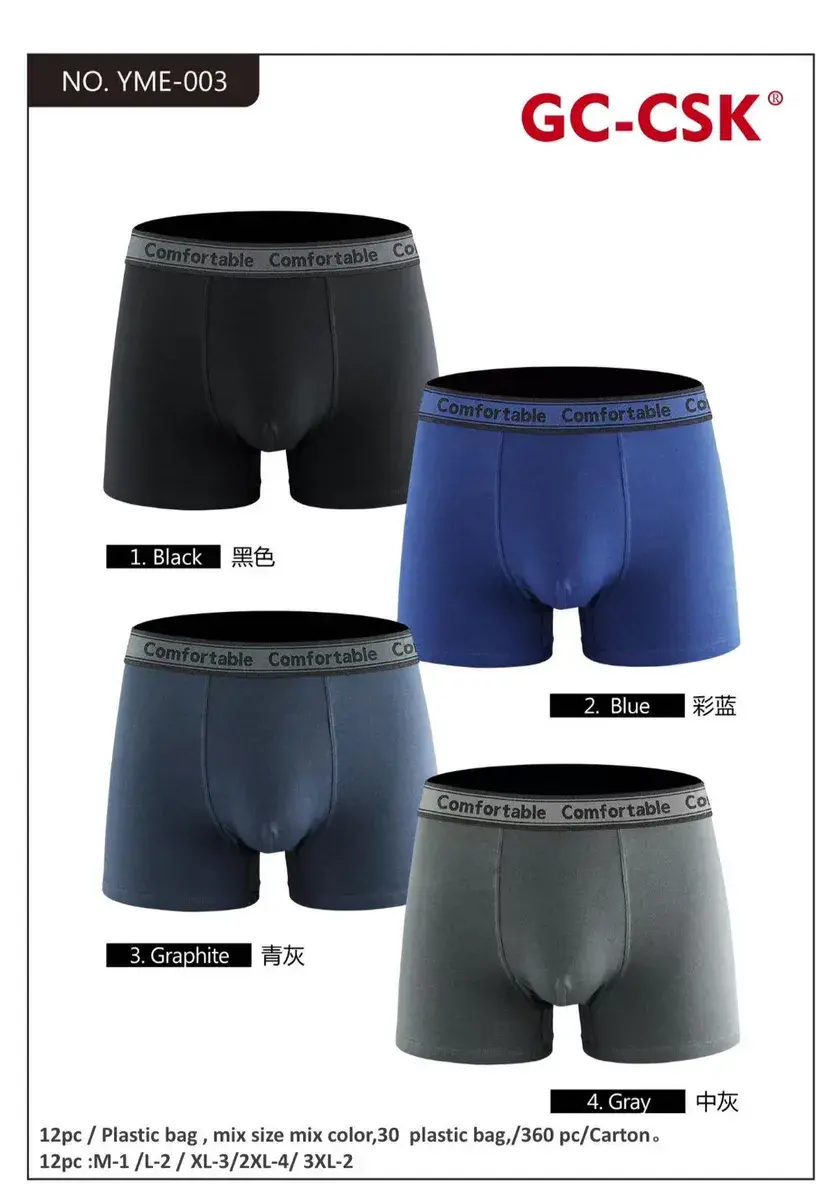 Męskie bokserki GC-CSK Comfortable mix kolorów M-3XL