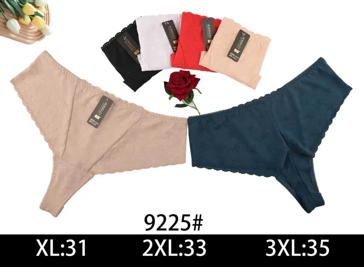 Stringi damskie ZIZI beżowe i granatowe XL-3XL